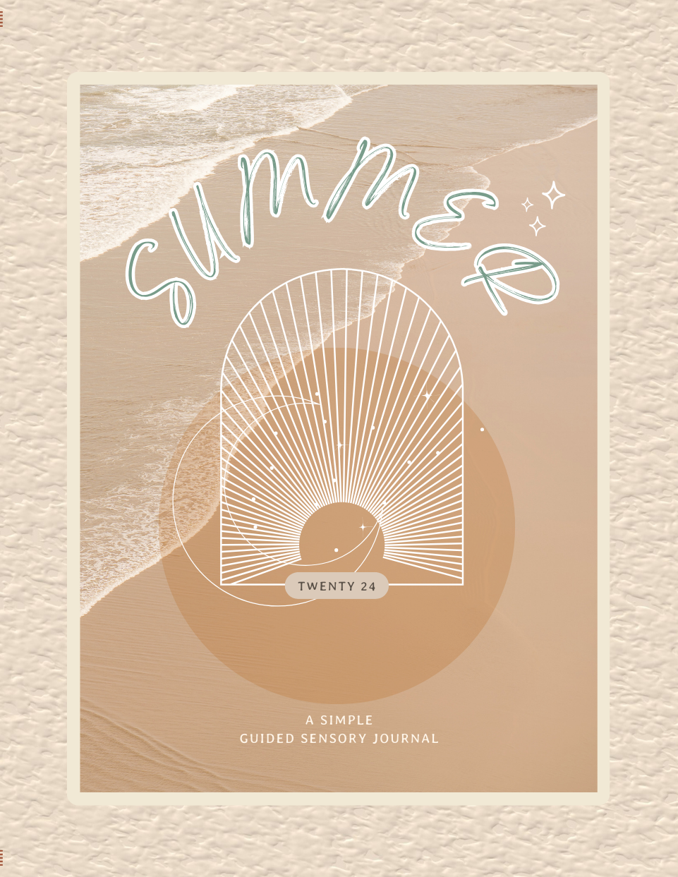 SUMMER TWENTY24 A Simple Guided Sensory Journal 2024 COVER FRONT