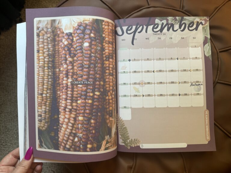 Hello September! Planner Page: Freebie from our “Moonlit Meadow” 2024-2025 Planning Journal