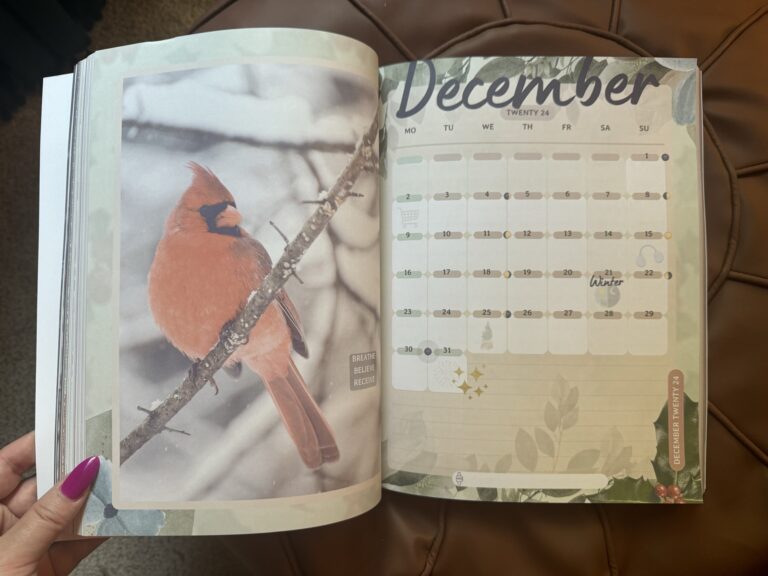 Hello December! Planner Page: Freebie from our “Moonlit Meadow” 2024-2025 Planning Journal