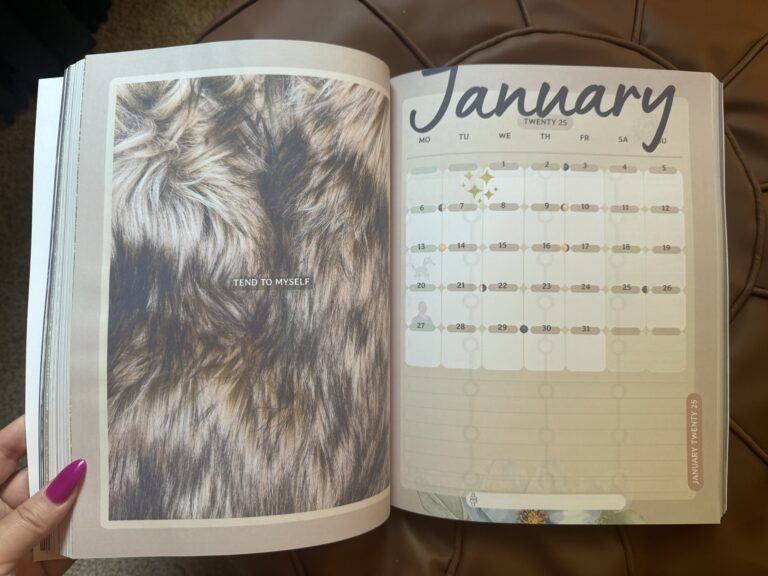 Hello January! Planner Page: Freebie from our “Moonlit Meadow” 2024-2025 Planning Journal