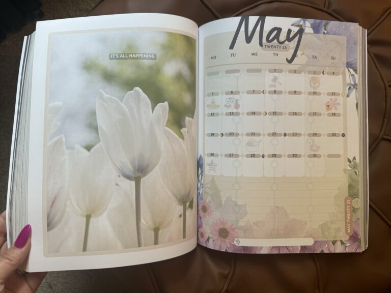 Hello May! Planner Page: Freebie from our “Moonlit Meadow” 2024-2025 Planning Journal